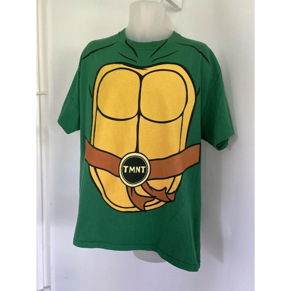 Rare TMNT Teenage Mutant Ninja Turtles T Shirt Green Size XL Cotton Giant Brand - Picture 3 of 11